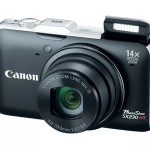 NEW Canon PowerShot SX230 HS 12.1MP Digital Camera Black  Free SD Card